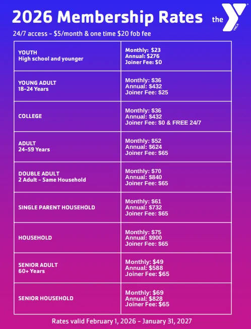 2026 Membership Rates