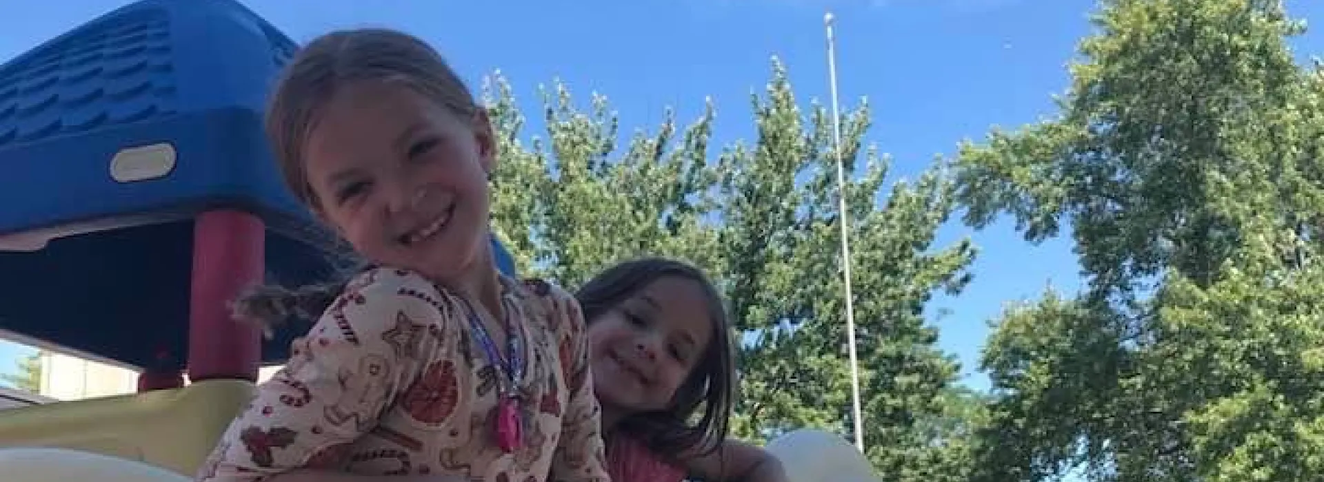 time spent outside on the jungle gym